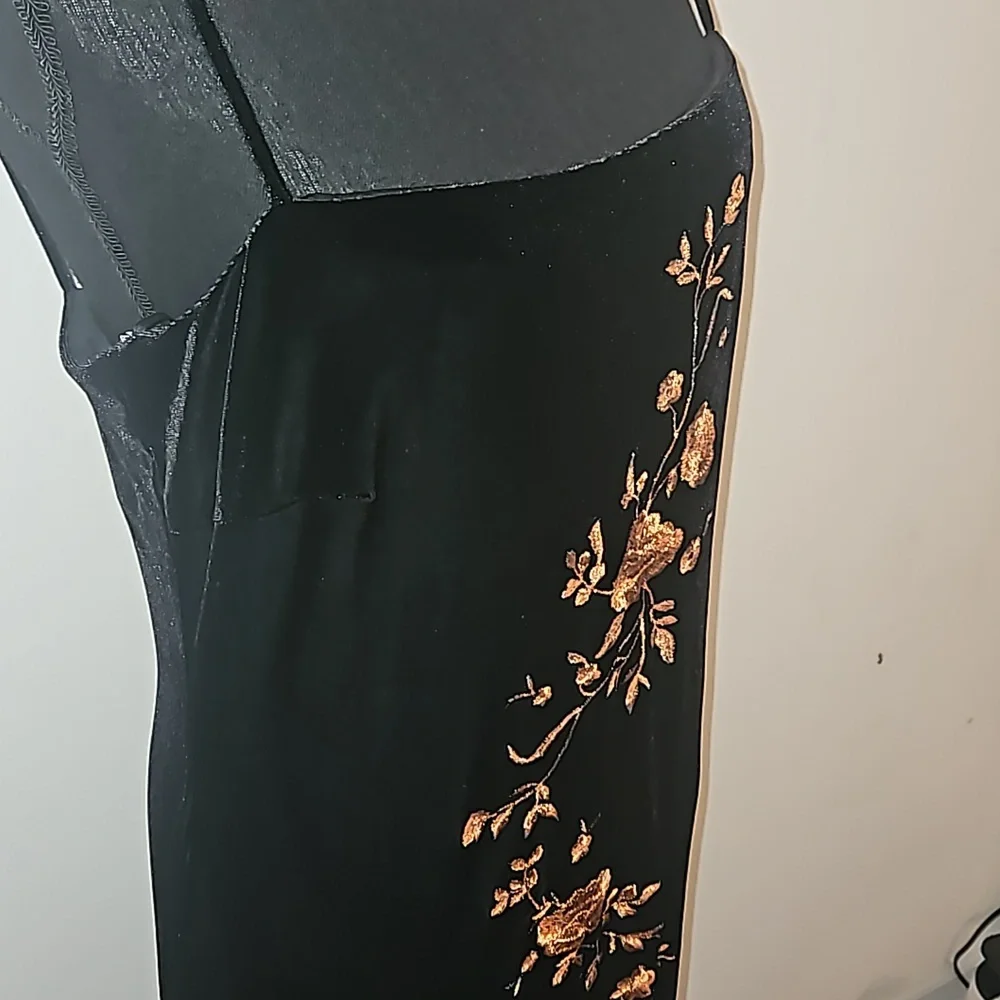 Floor Length Velvet Dress - Picture 3 of 12